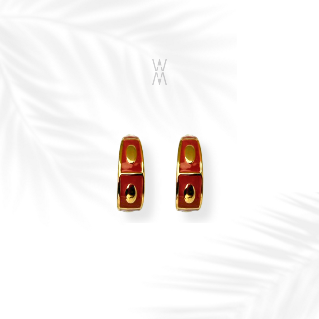 Sanaa | Boucles d'oreilles demi anneau en acier inoxydable