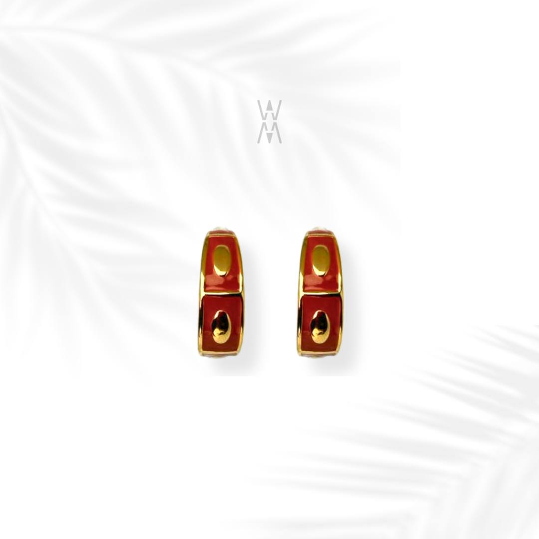 Sanaa | Boucles d'oreilles demi anneau en acier inoxydable