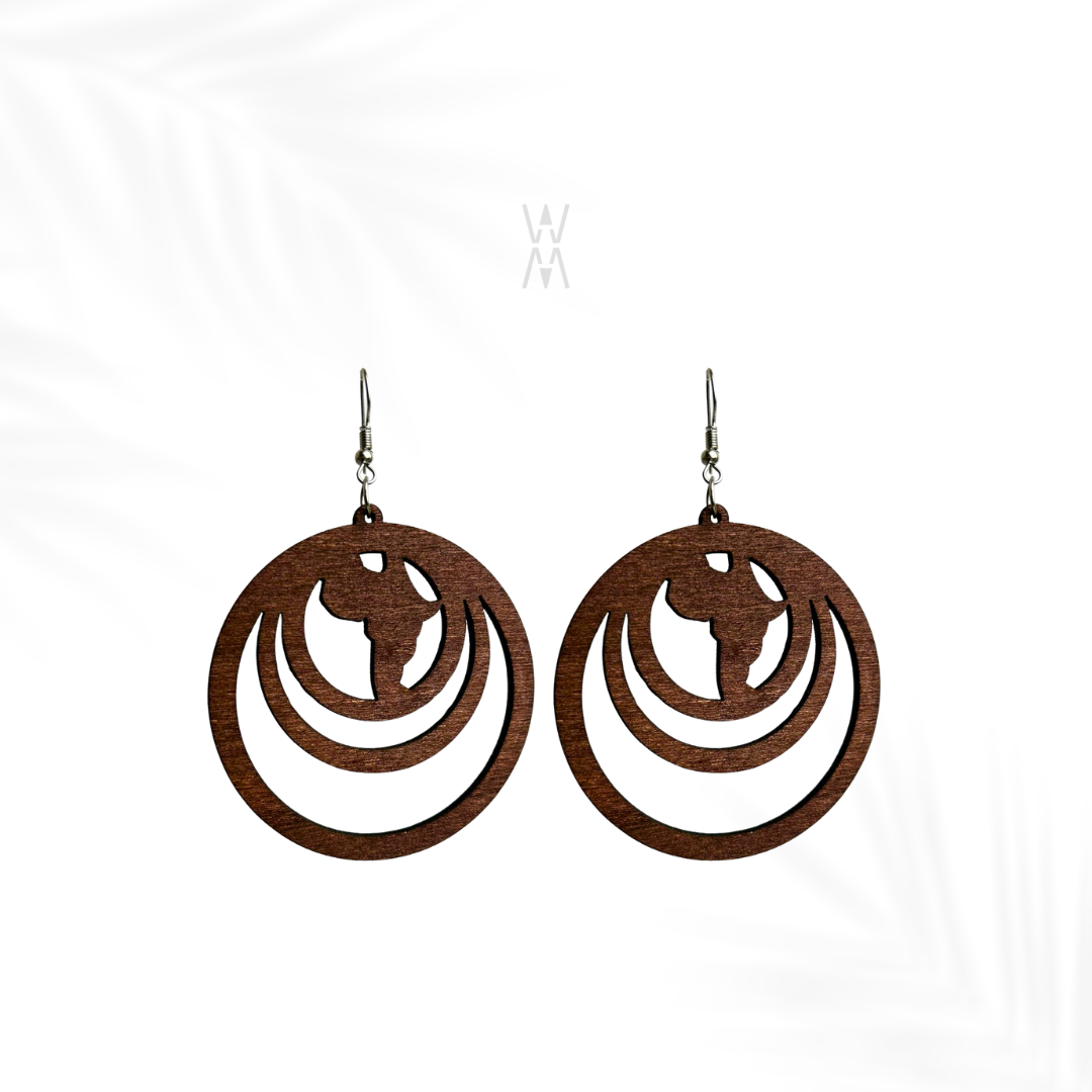 Nissa | Cadeau boucles d'oreilles façon bois