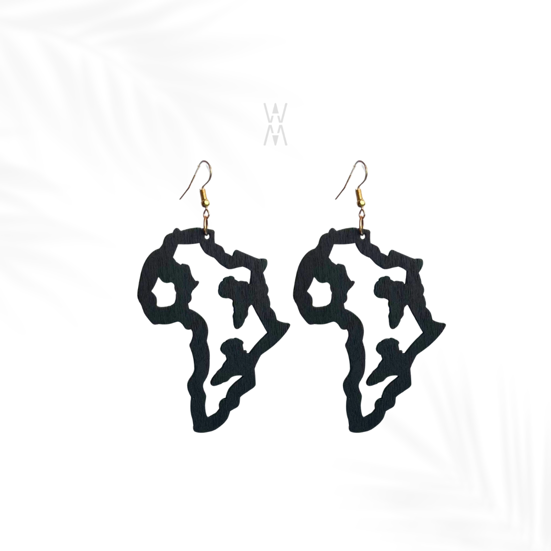 Ayana | Boucles d'oreilles Afrique façon bois