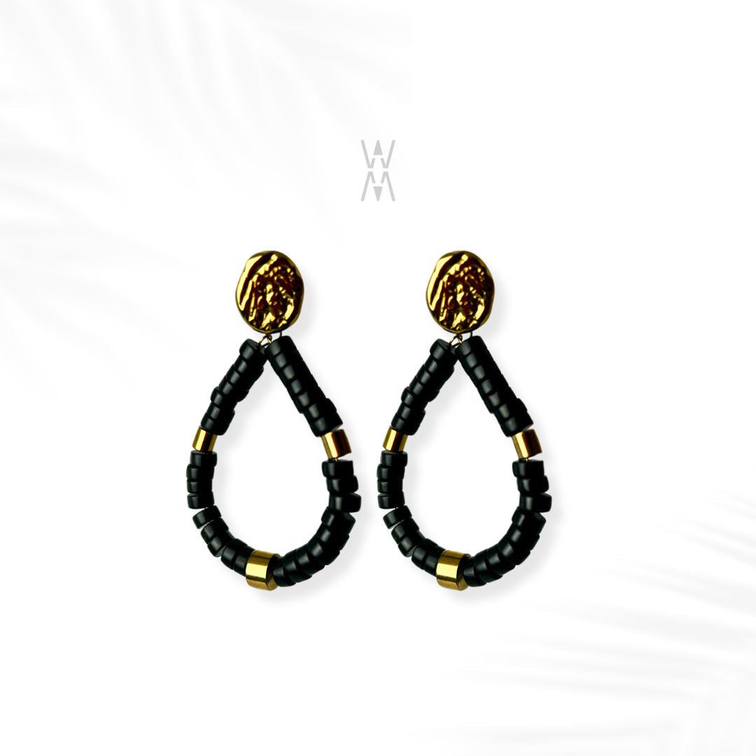 Kito | Boucles d'oreilles perles et acier inoxydable