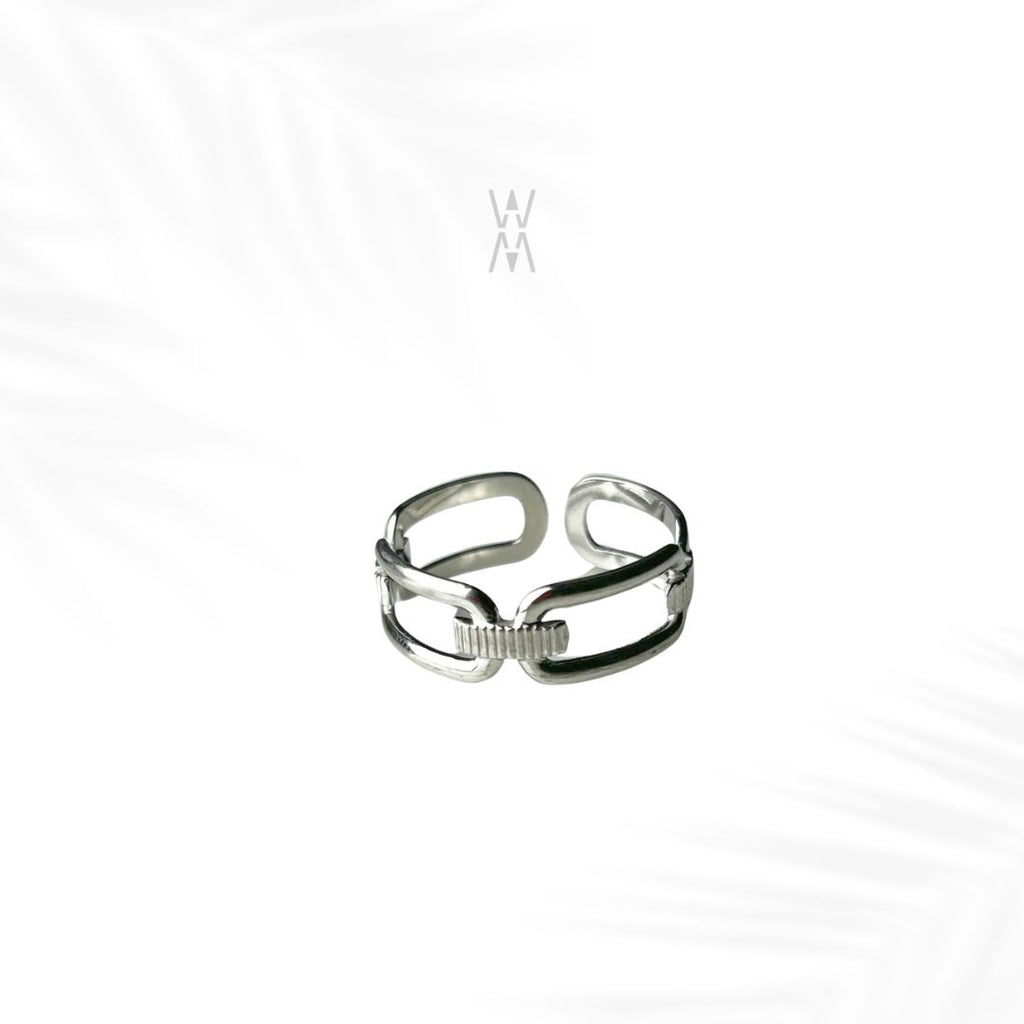 Ami | Bague argenté en acier inoxydable