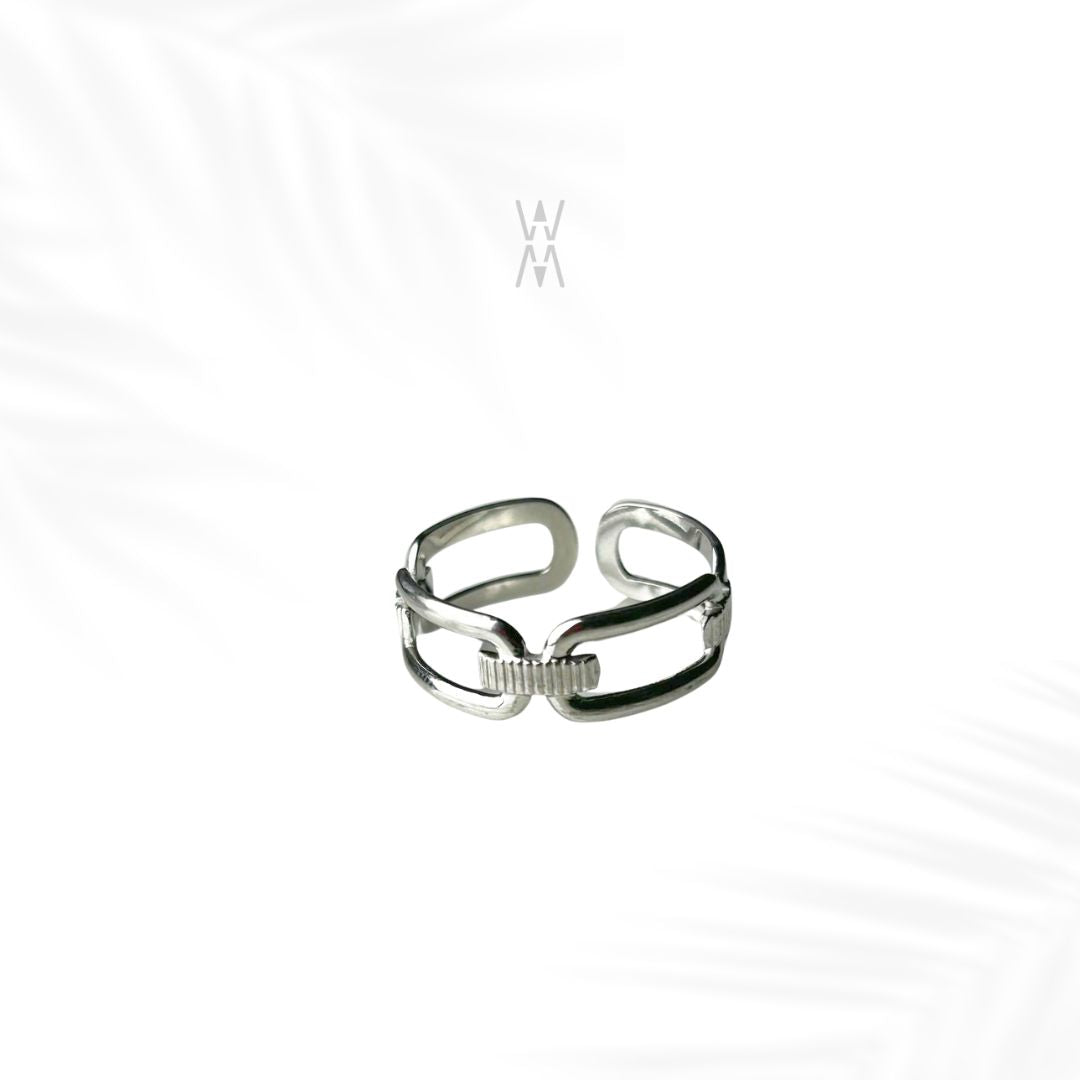 Ami | Bague argenté en acier inoxydable