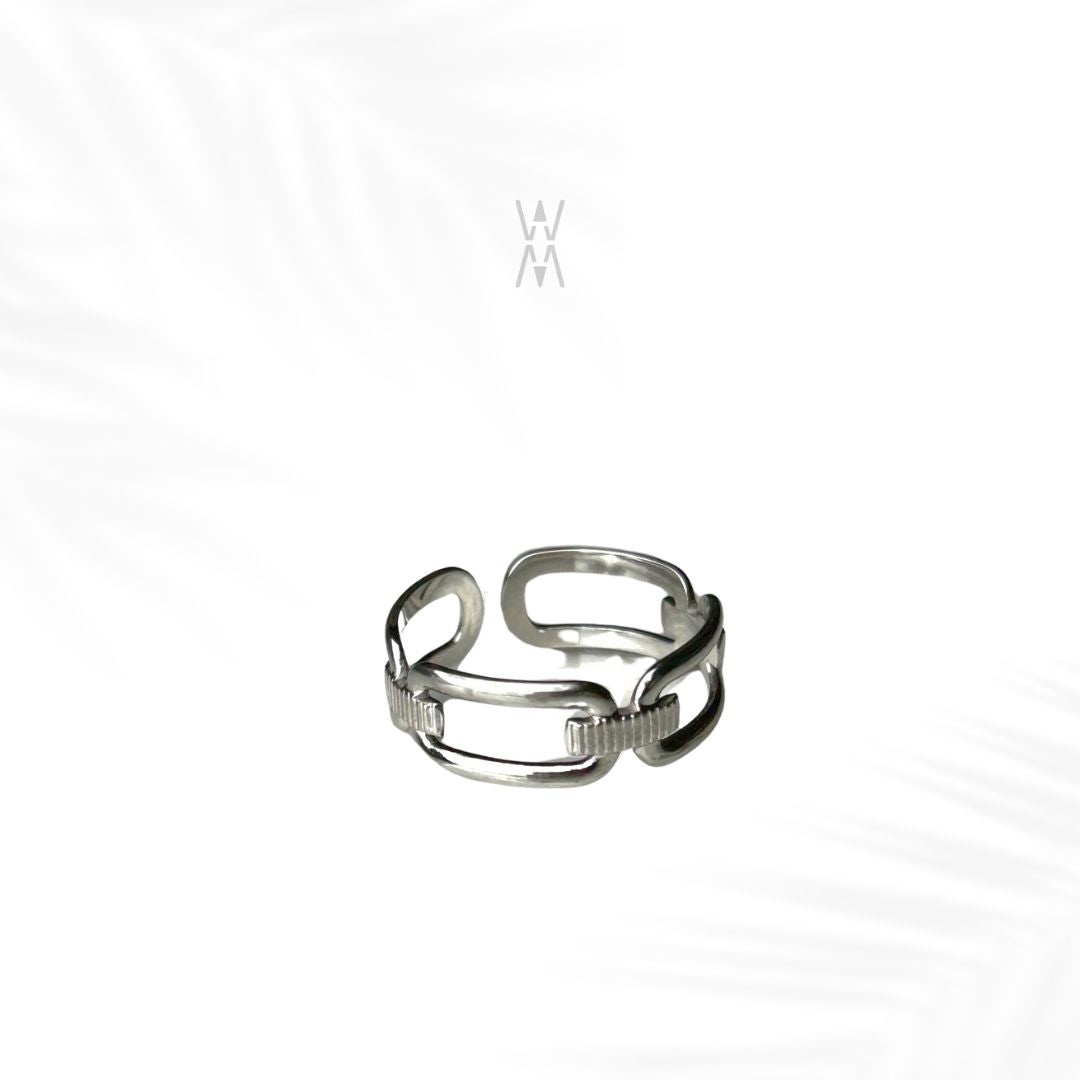 Ami | Bague argenté en acier inoxydable