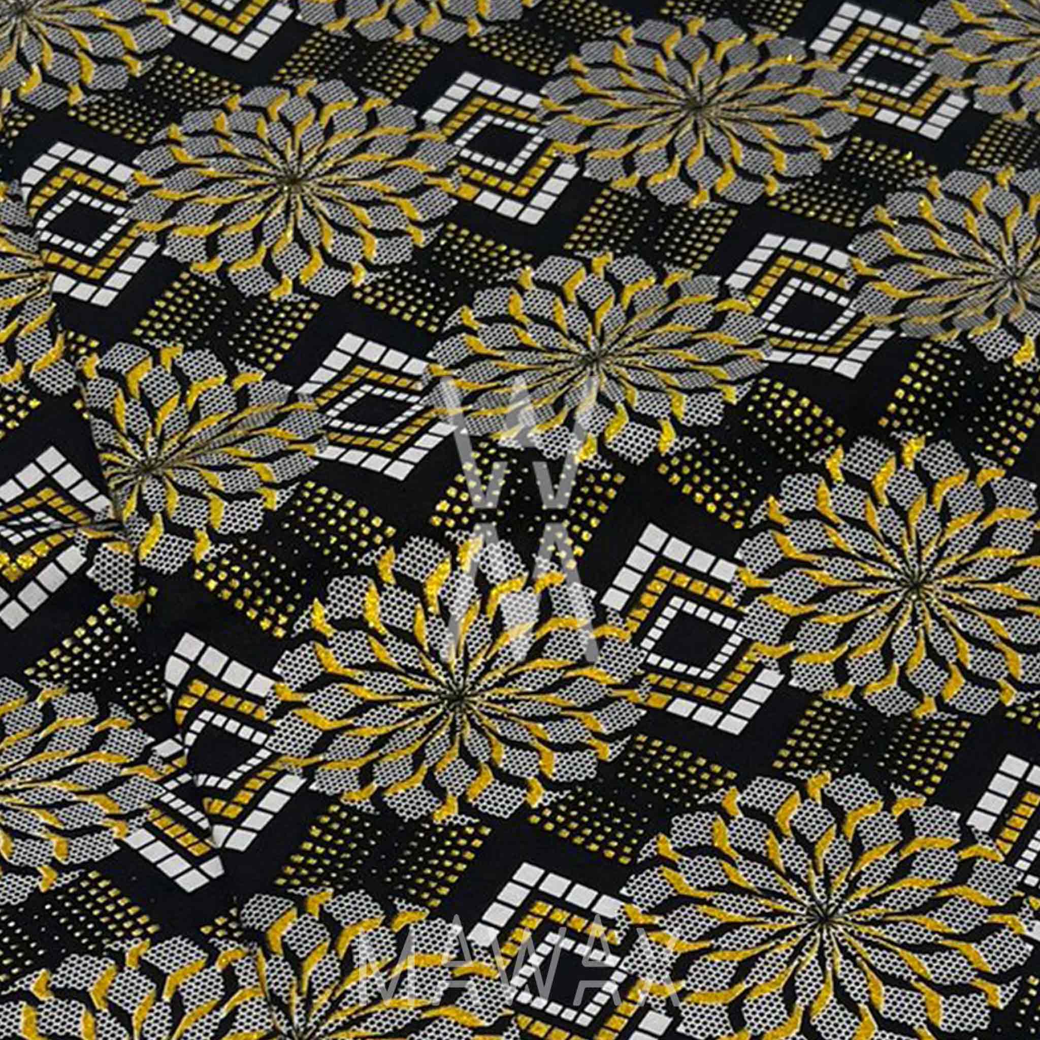Pointe Noire | Tissus wax pailleté Super Nice